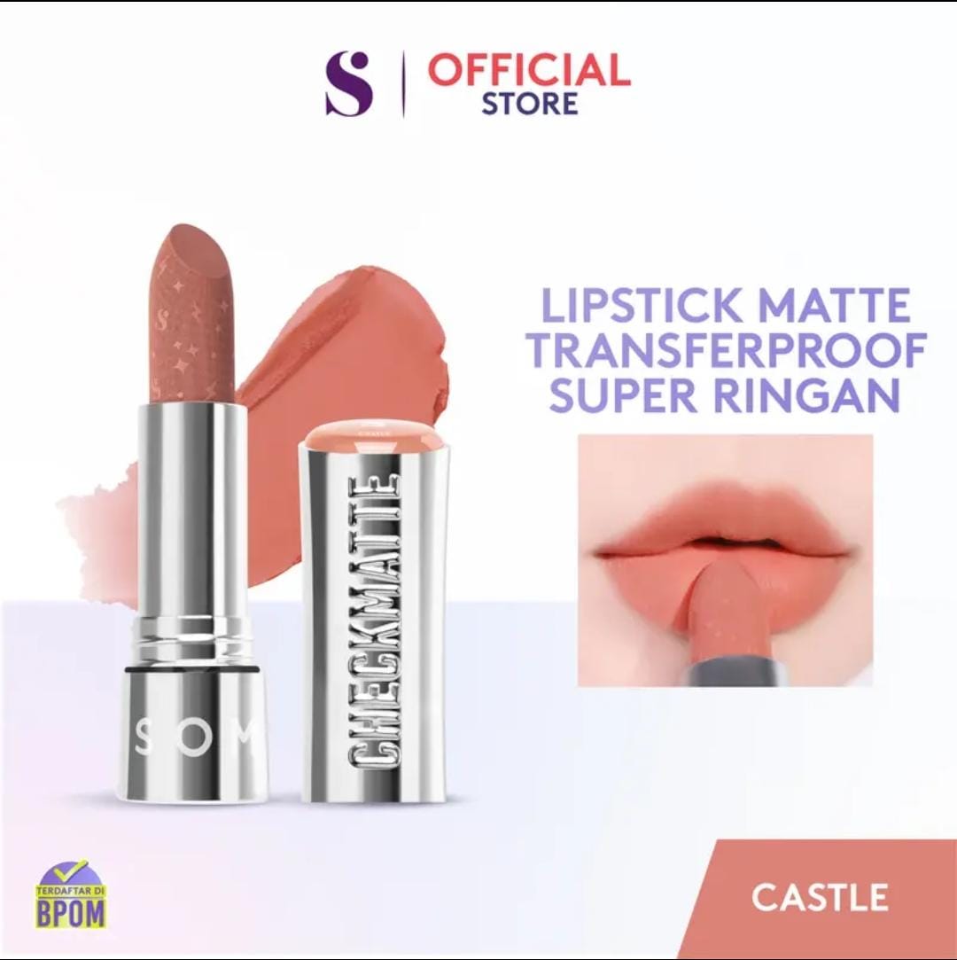 Somethinc Checkmatte Transferproof Lipstick 3.8gr - 17 Castle