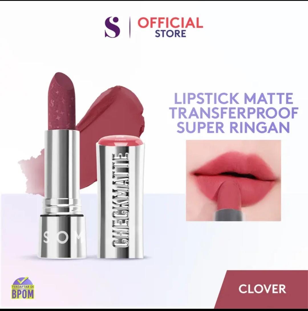 Somethinc Checkmatte Transferproof Lipstick 3.8gr - 21 Clover Somethinc Checkmatte Transferproof Lipstick 3.8gr - 21 Clover