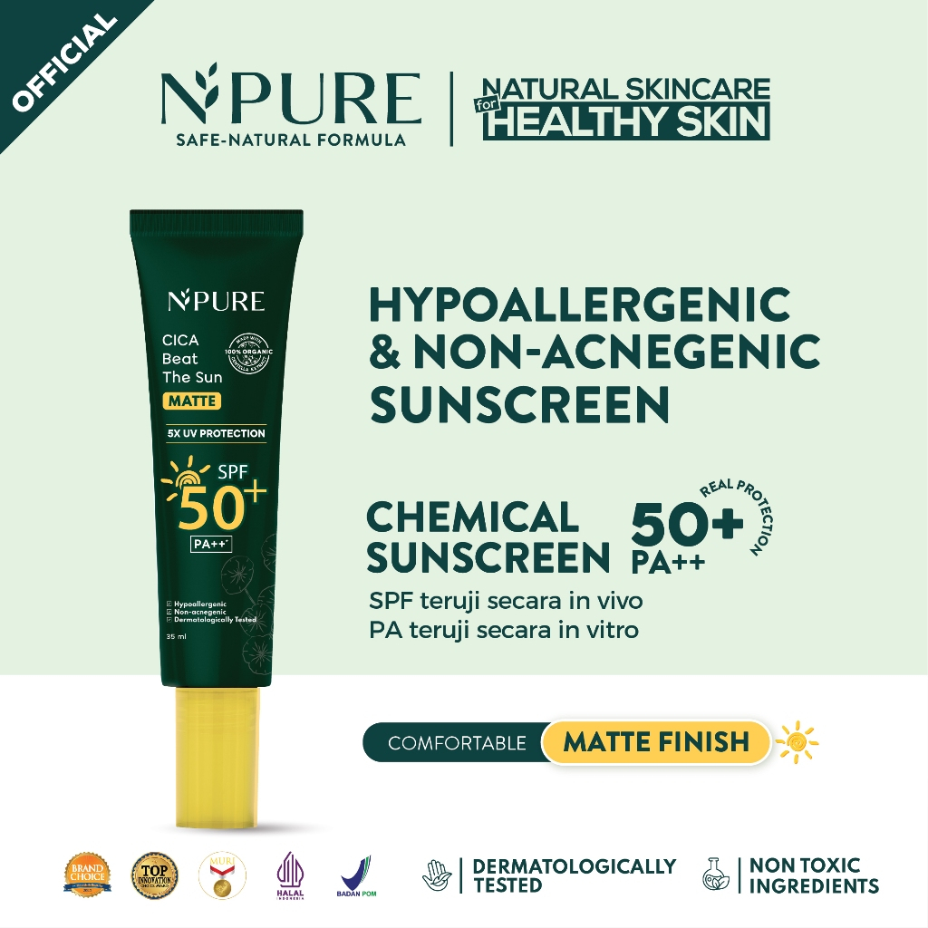 Npure Cica Beat The Sun Matte SPF50+ PA++++ 35ml