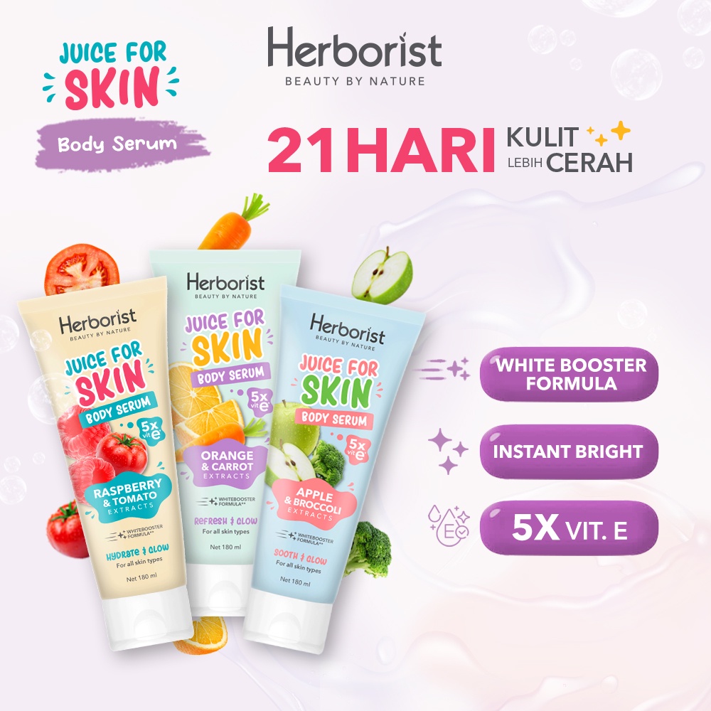 Herborist Juice For Skin Body Serum 180ml - Orange & Carrot (Refresh & Glow) Herborist Juice For Skin Body Serum 180ml - Orange & Carrot (Refresh & Glow)