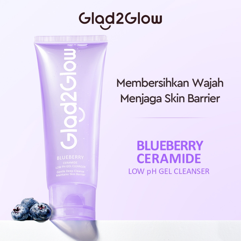 Glad 2 Glow Cleanser - Blueberry Ceramide Low Ph Gel 70ml