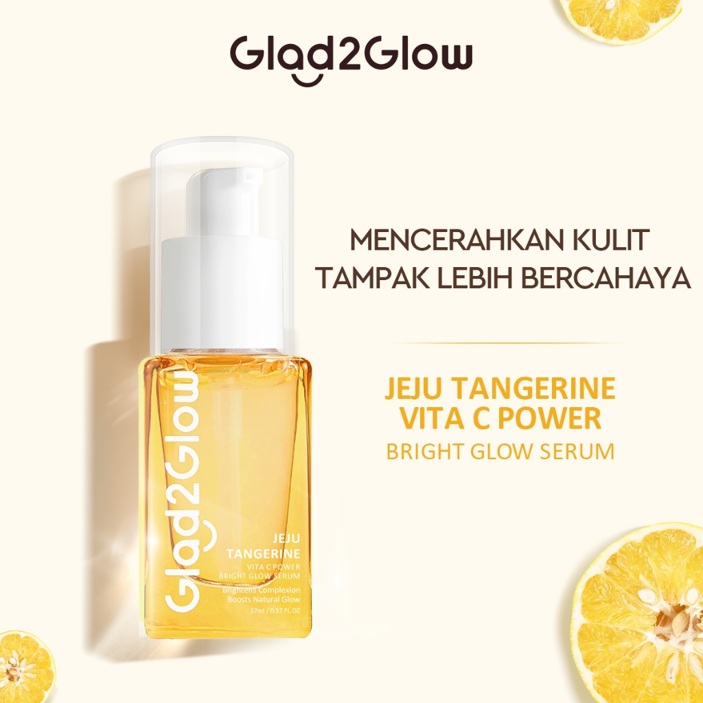 Glad 2 Glow Serum - Jeju Tangerine Vita C Power Bright Glow 17ml