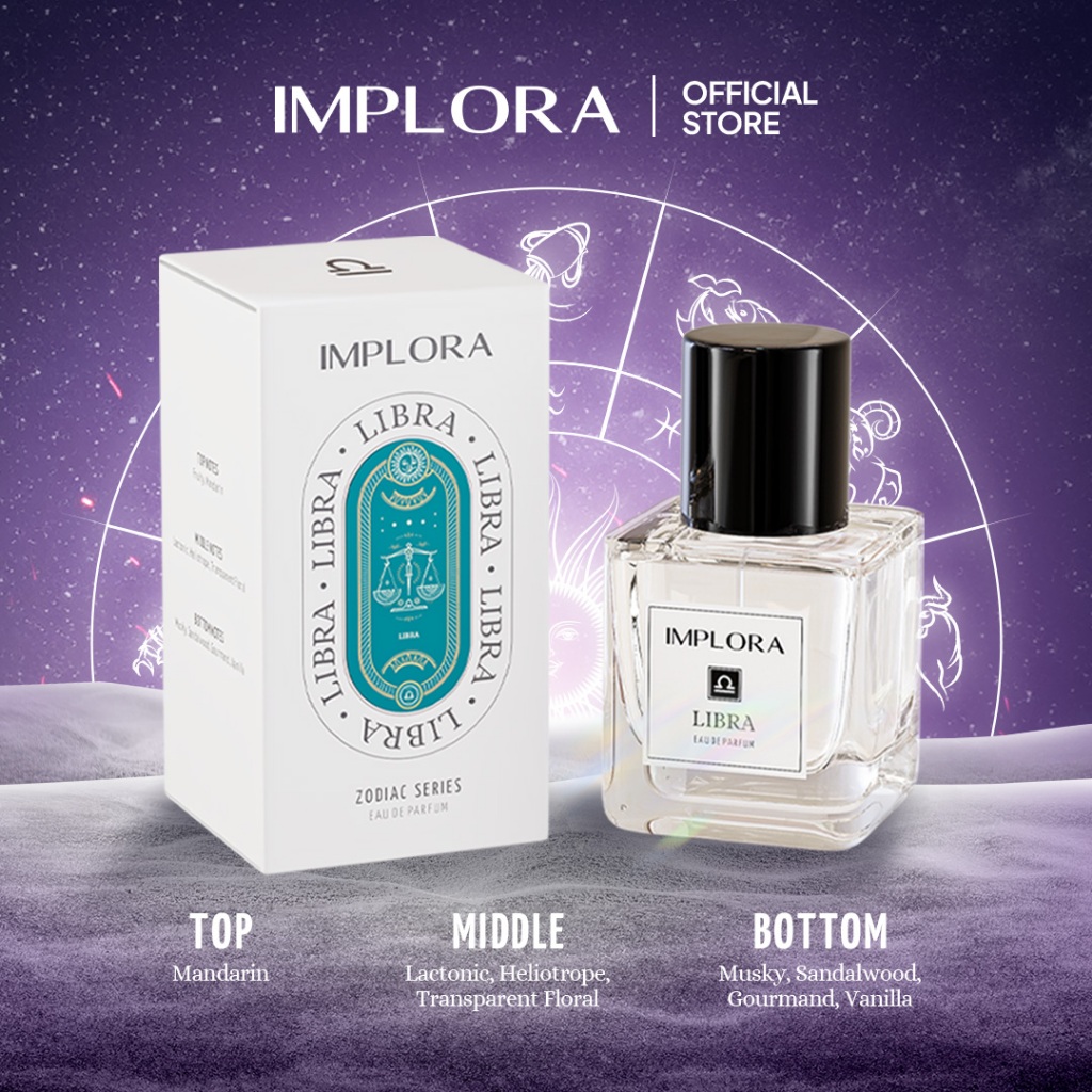 Implora Eau De Parfum Zodiac Series 30ml - Libra