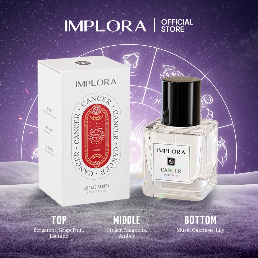 Implora Eau De Parfum Zodiac Series 30ml - Cancer