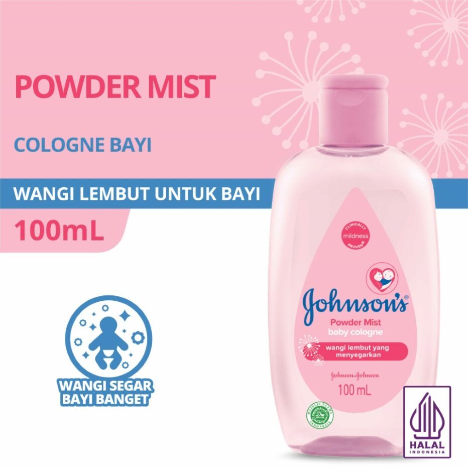 Johnsons Baby Cologne 100ml - Powder Mist