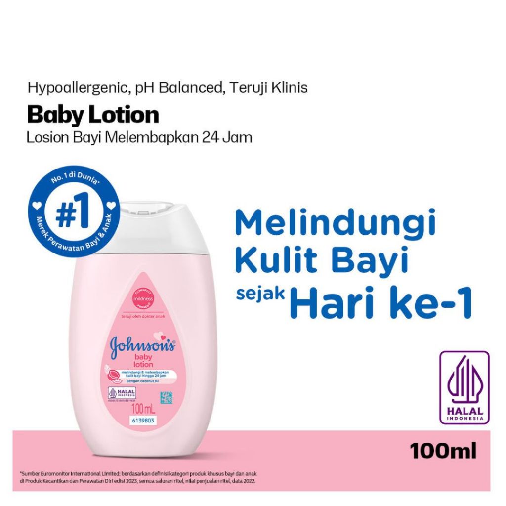 Johnsons Baby Lotion 100ml - Reguler