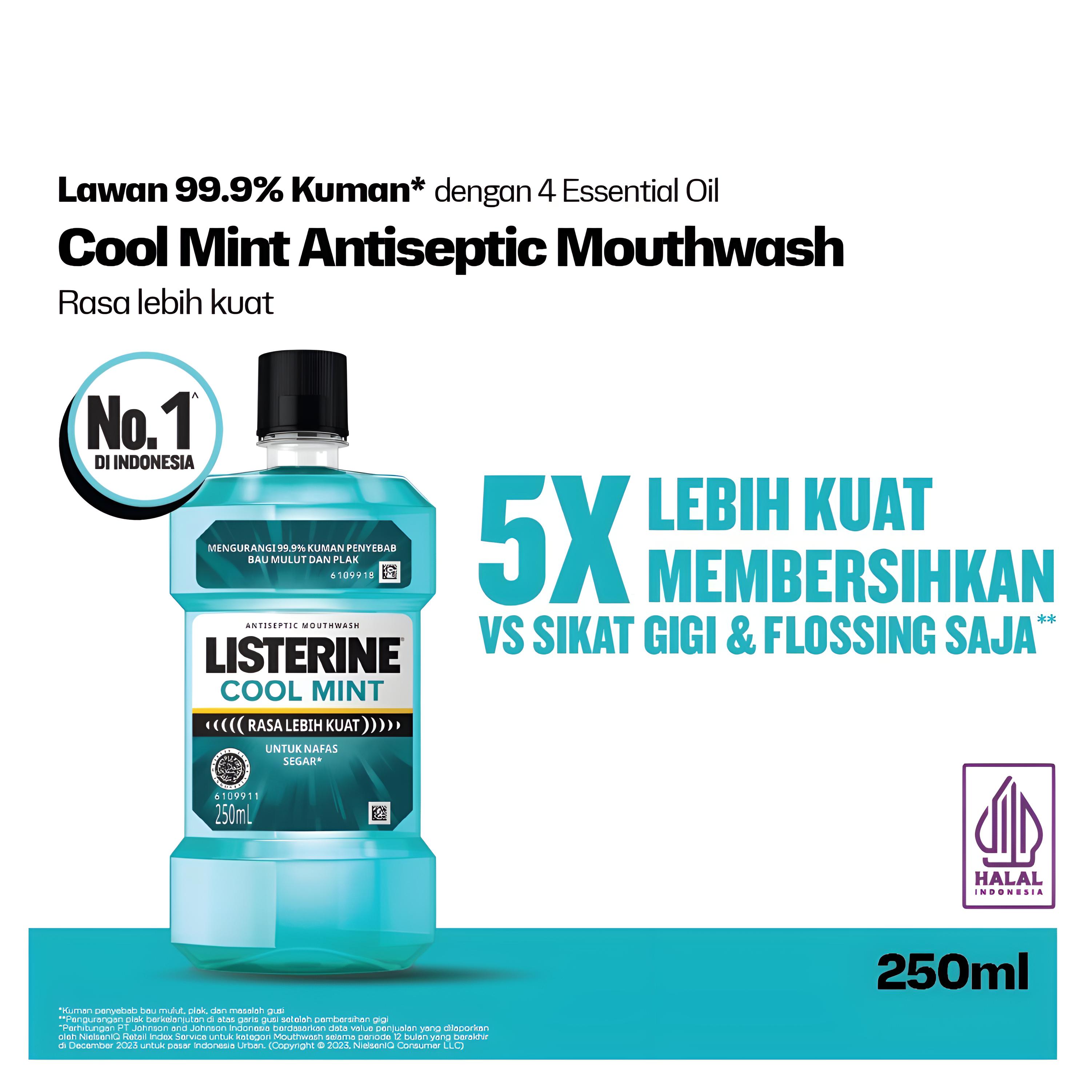 Listerine Antiseptic Mouthwash - Coolmint 250ml