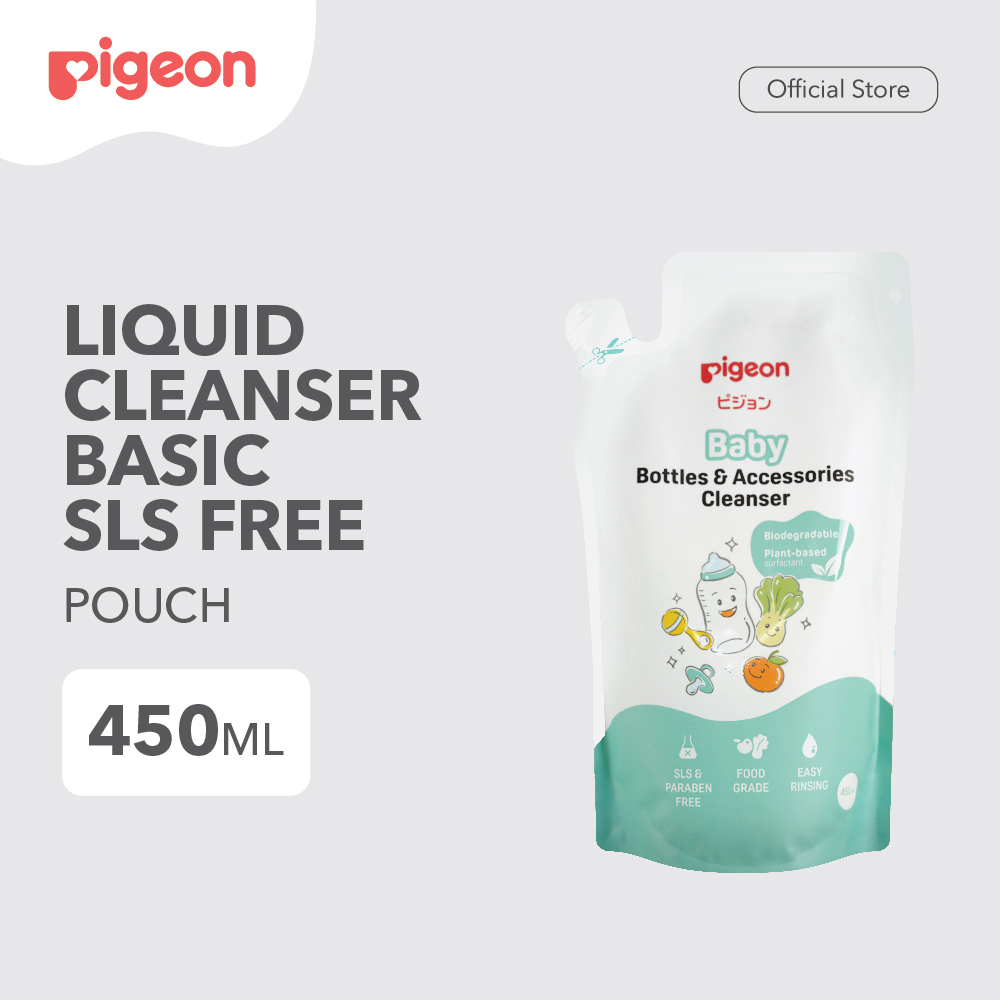 Pigeon Baby Liquid Cleanser REFILL 450ml - Basic SLS Free (Bottle & Accessories Cleanser)