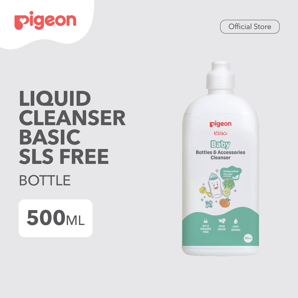 Pigeon Baby Liquid Cleanser Botol 500ml - Basic SLS Free (Bottle & Accessories Cleanser)