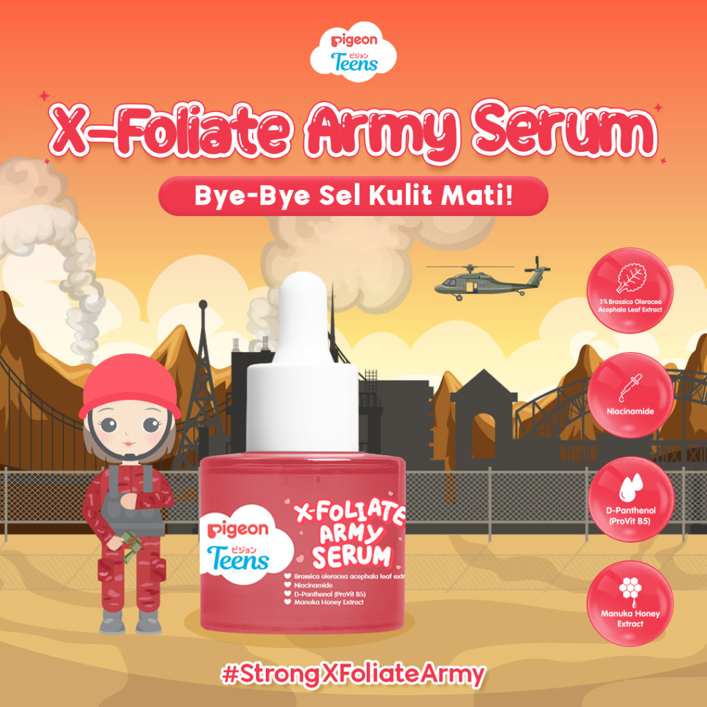 Pigeon Teens Serum 20ml - X-foliate Army
