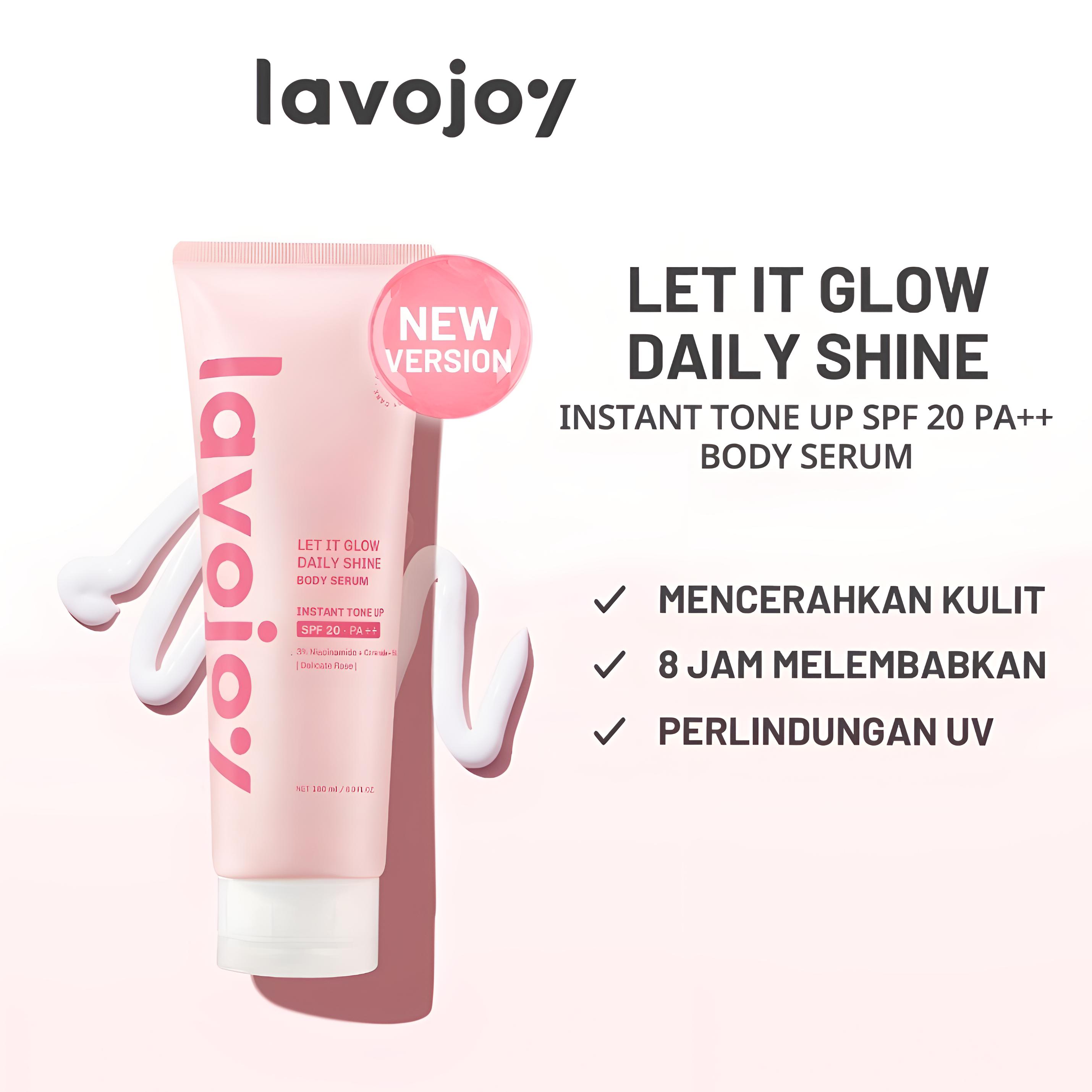 Lavojoy Let It Glow Daily Shine Body Serum Instant Tone Up SPF 20 PA++ 180ml