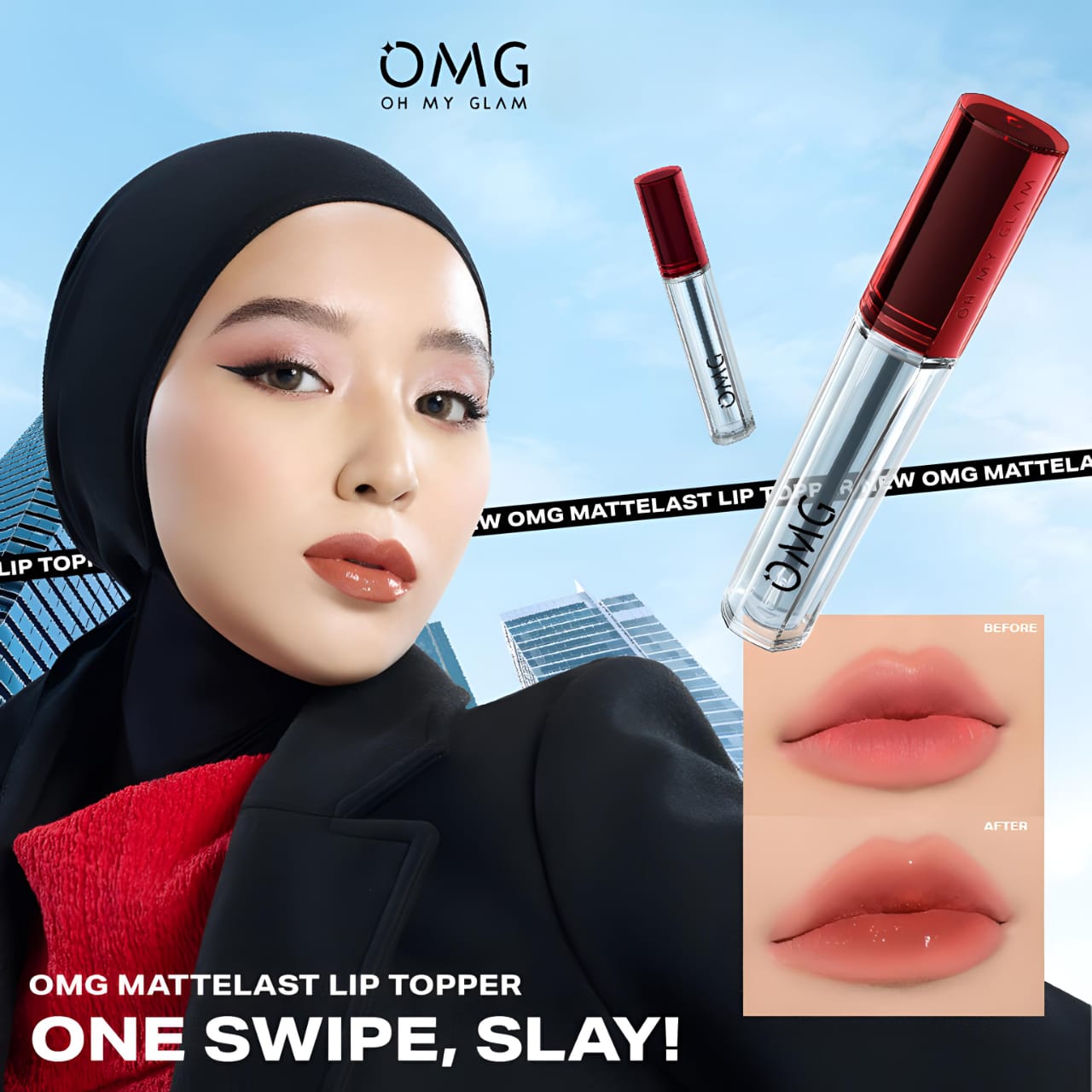 Oh My Glam Gloss Lip Finish Vinyl 2.7gr (OMG)