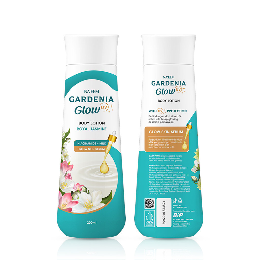 Gardenia Glow by Na'eem UV Body Lotion 200ml - Royal Jasmine Gardenia Glow by Na'eem UV Body Lotion 200ml - Royal Jasmine