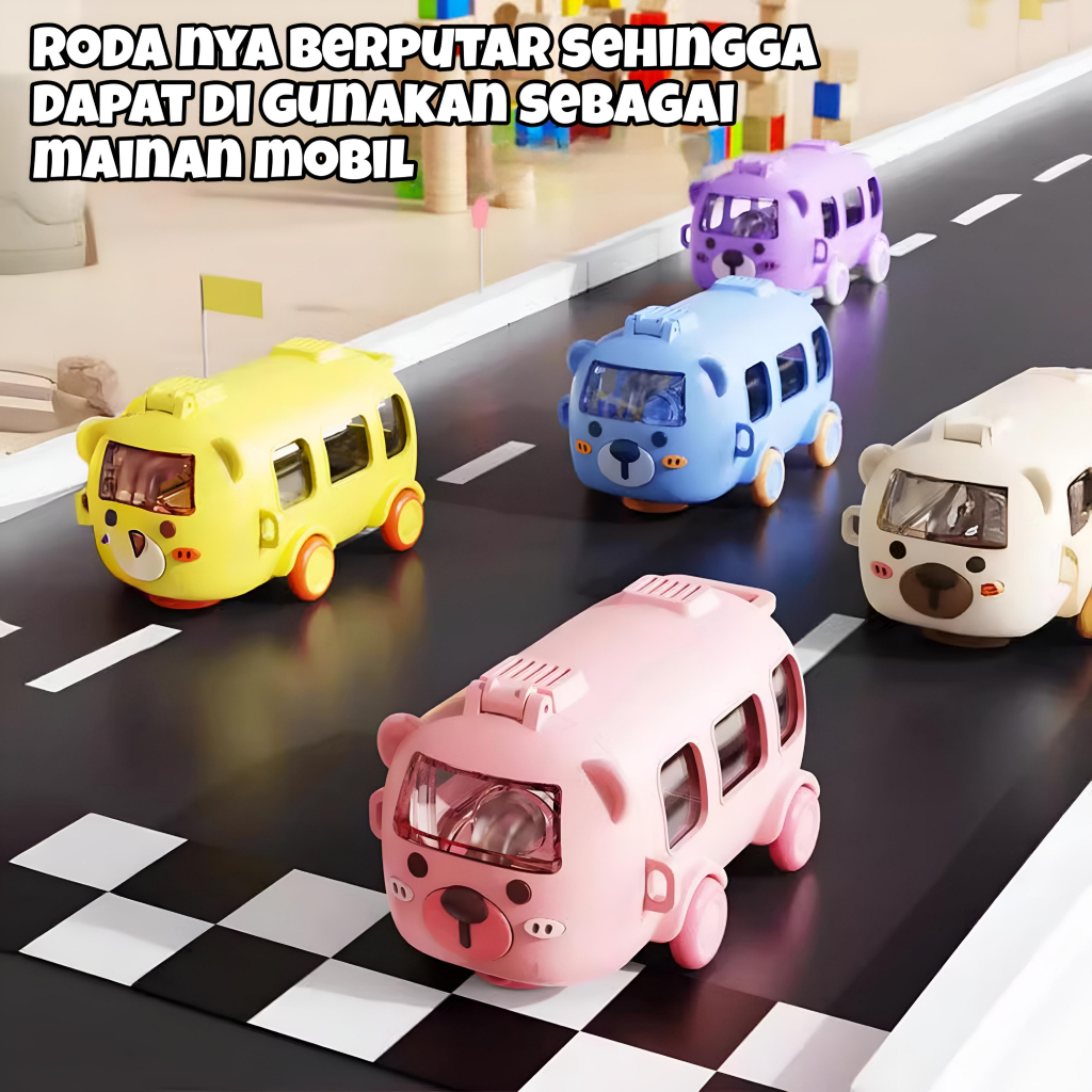 Botol Minum Anak Bentuk Mobil Bus (Cool Cute Bus) Free Tali Strap + Stiker Botol Minum Anak Bentuk Mobil Bus (Cool Cute Bus) Free Tali Strap + Stiker