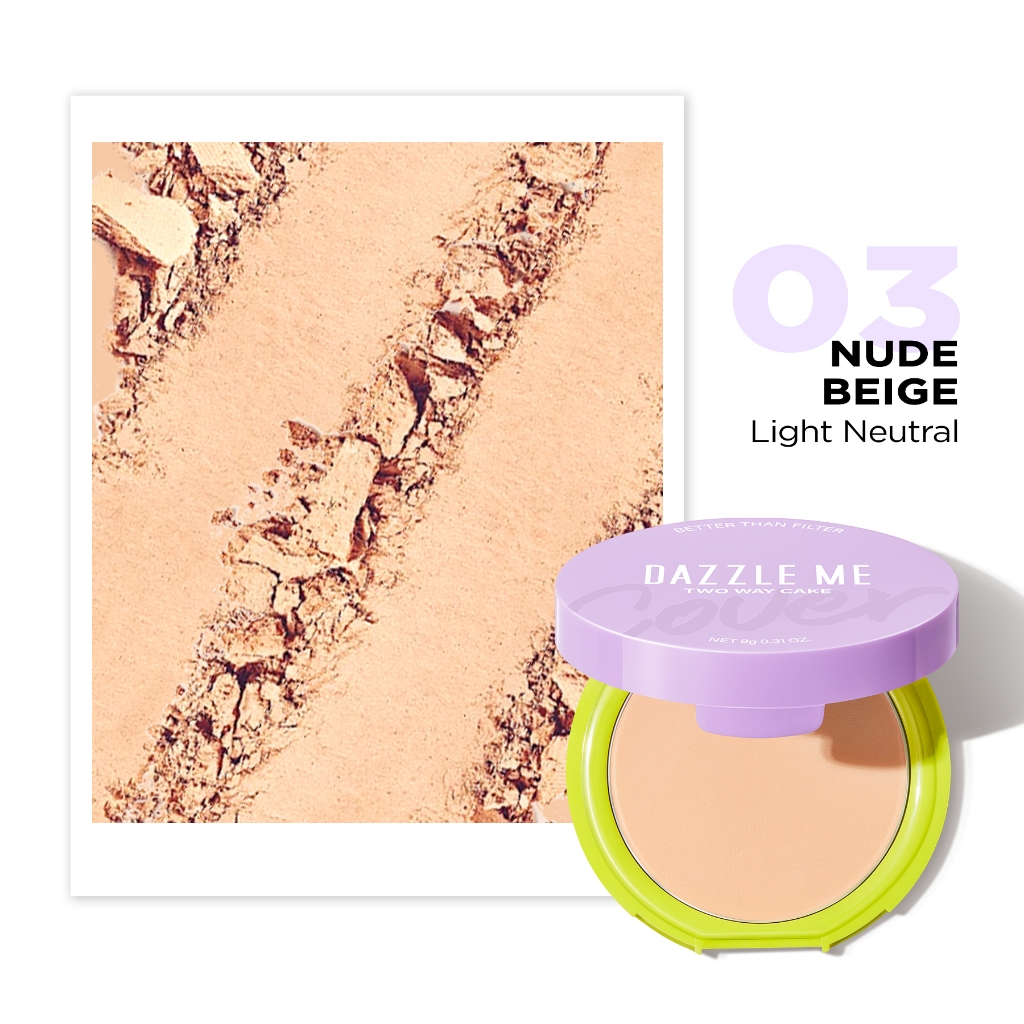 DAZZLE Me Better Than Filter Two Way Cake - N03 Nude Beige