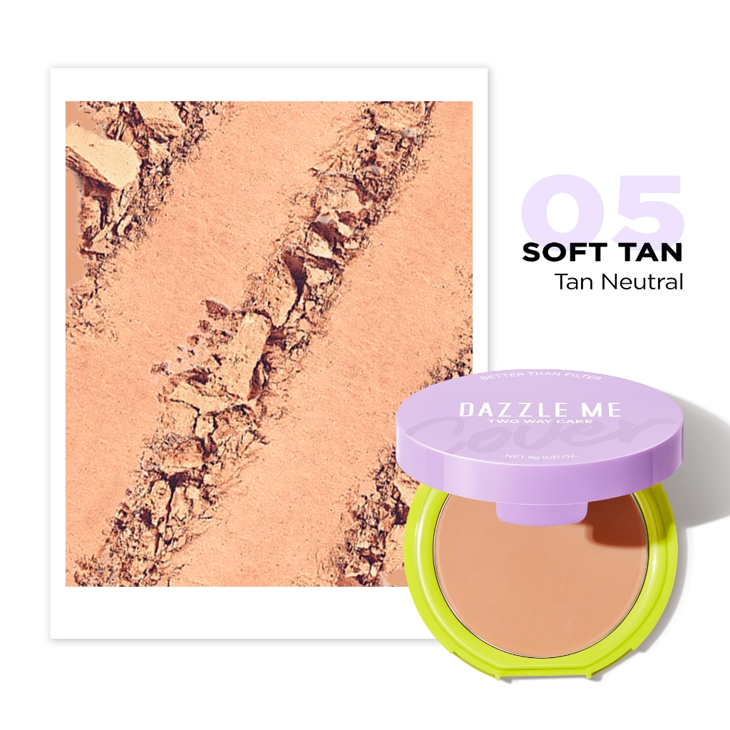 DAZZLE Me Better Than Filter Two Way Cake - W05 Soft Tan