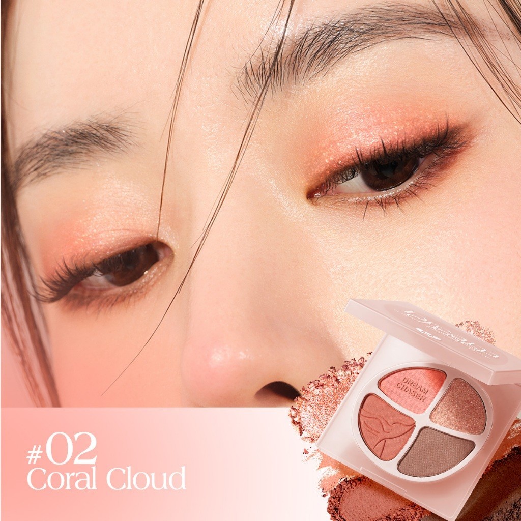 BNB barenbliss Dream Chaser Quad Eyeshadow Palette - 02 Coral Cloud