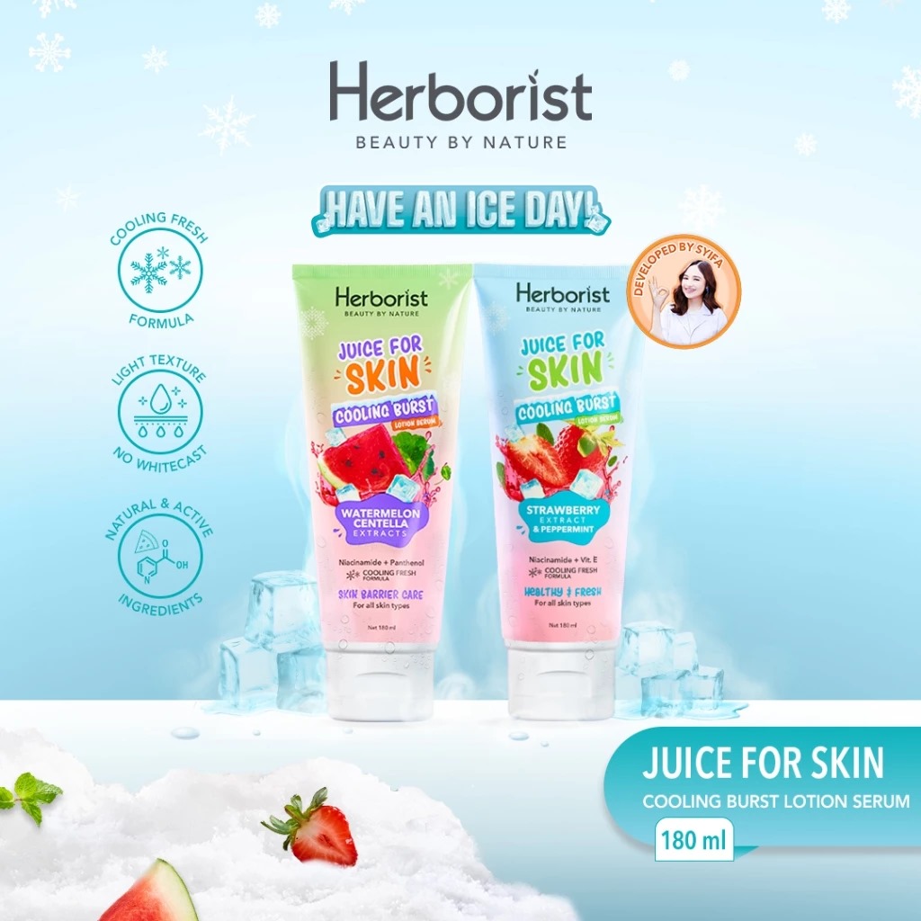Herborist Juice For Skin Cooling Burst Lotion Serum 180ml - Watermelon Centella (Skin Barrier Care) Herborist Juice For Skin Cooling Burst Lotion Serum 180ml - Watermelon Centella (Skin Barrier Care)