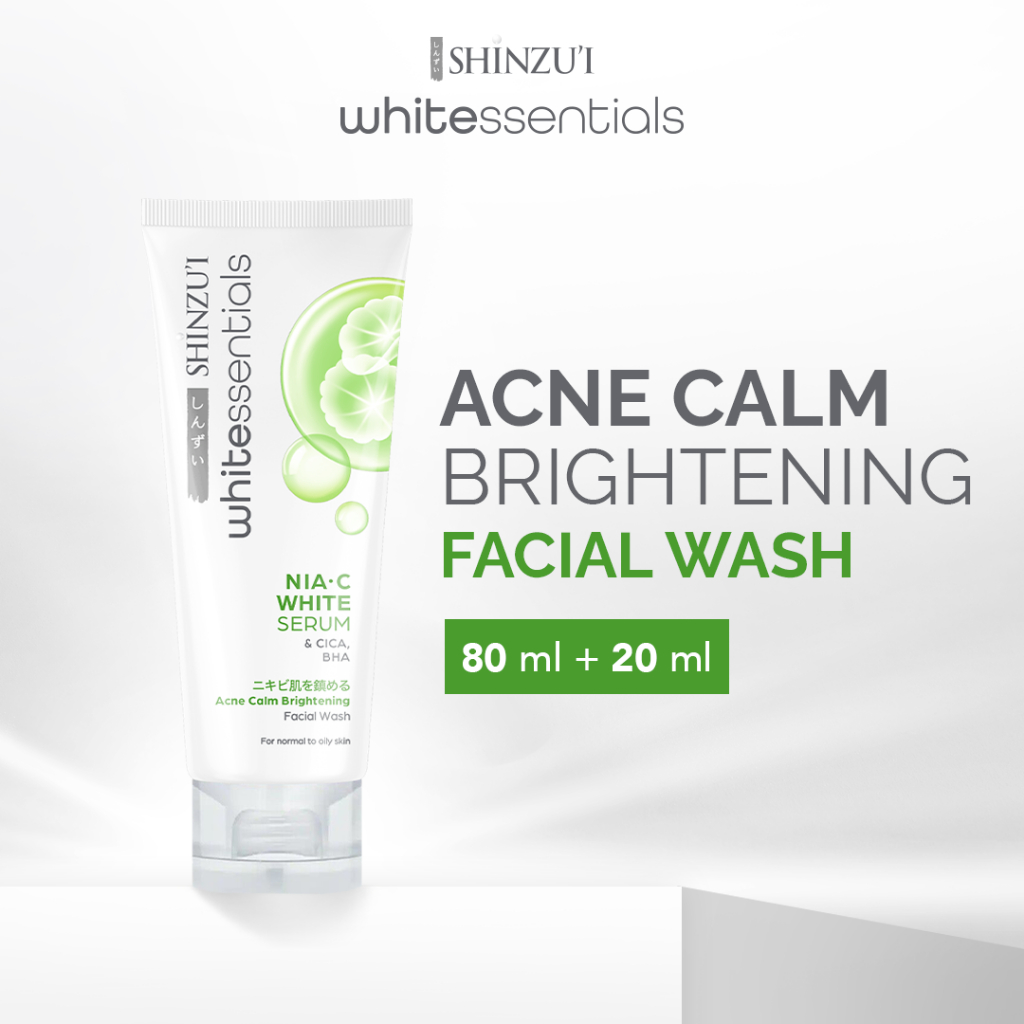 Shinzui Whitessentials Acne Calm Brightening Facial Wash Cica & BHA 100ml (80+20) Shinzui Whitessentials Acne Calm Brightening Facial Wash Cica & BHA 100ml (80+20)