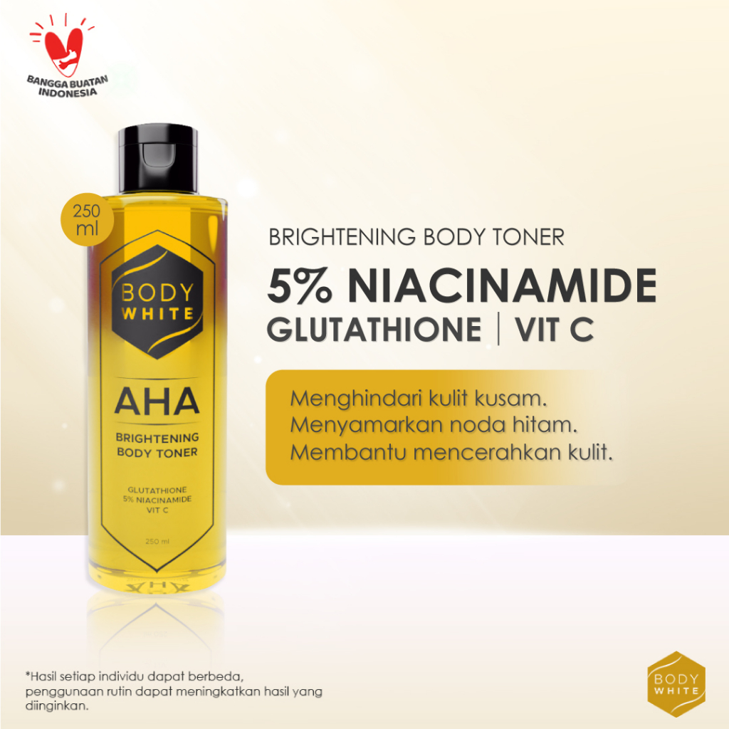 Body White AHA Brightening Body Toner 250ml
