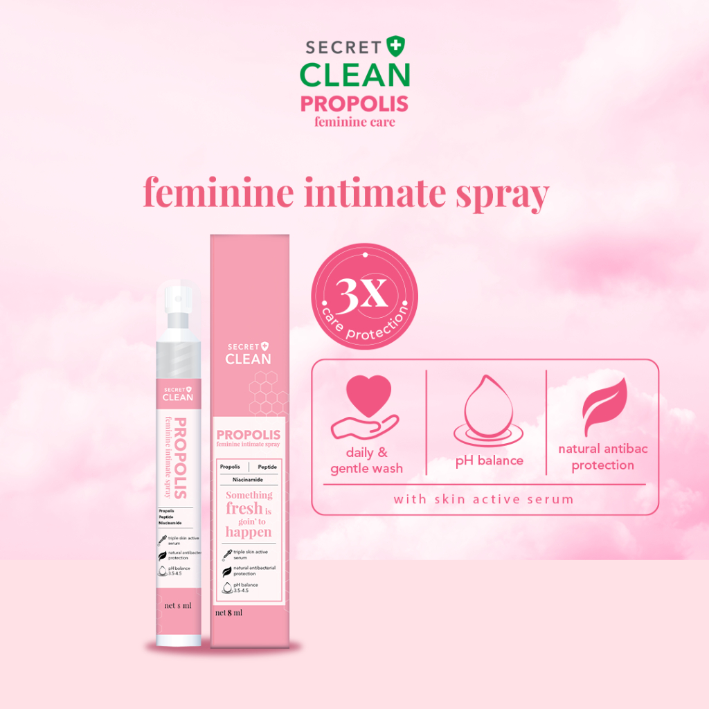 Secret Clean Propolis Feminine Intimate Spray 8ml Secret Clean Propolis Feminine Intimate Spray 8ml