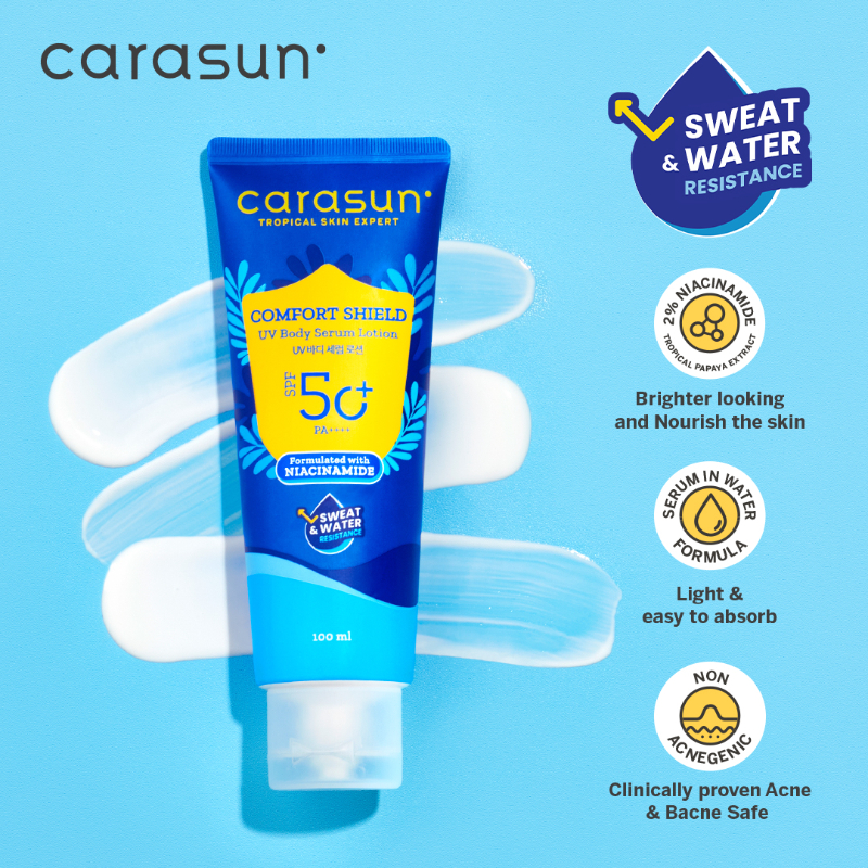Carasun Comfort Shield UV Body Serum Lotion SPF 50+ PA++++ 100ml Carasun Comfort Shield UV Body Serum Lotion SPF 50+ PA++++ 100ml