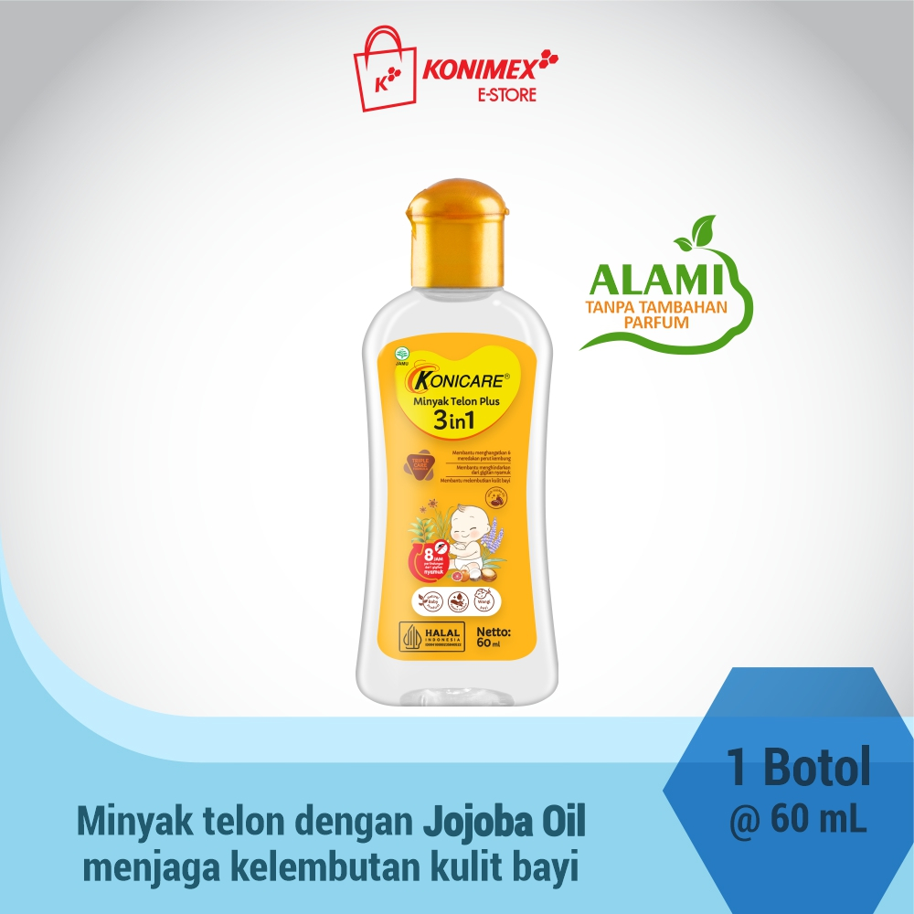 Konicare Minyak Telon Plus 3in1 60ml Konicare Minyak Telon Plus 3in1 60ml