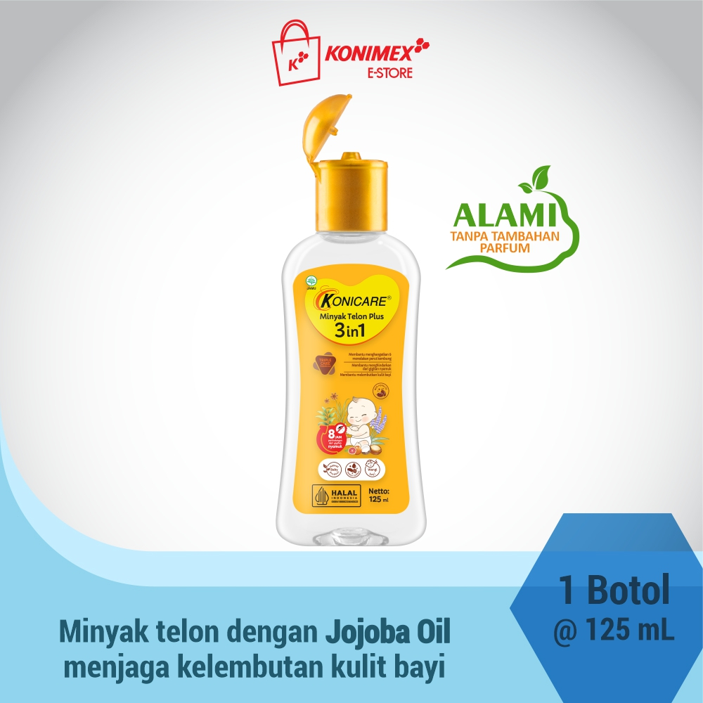 Konicare Minyak Telon Plus 3in1 125ml Konicare Minyak Telon Plus 3in1 125ml
