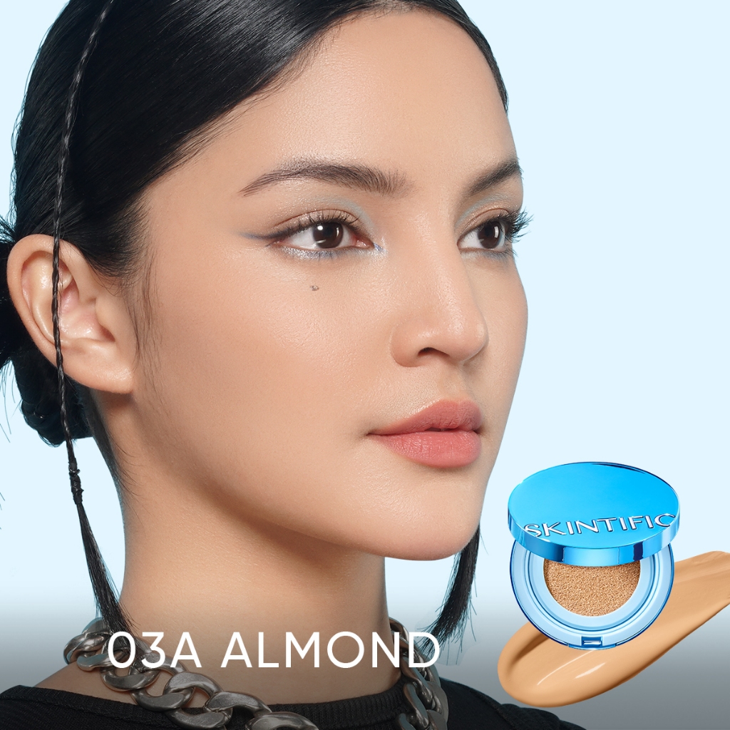 Skintific Perfect Stay Velvet Matte Cushion - 03A Almond