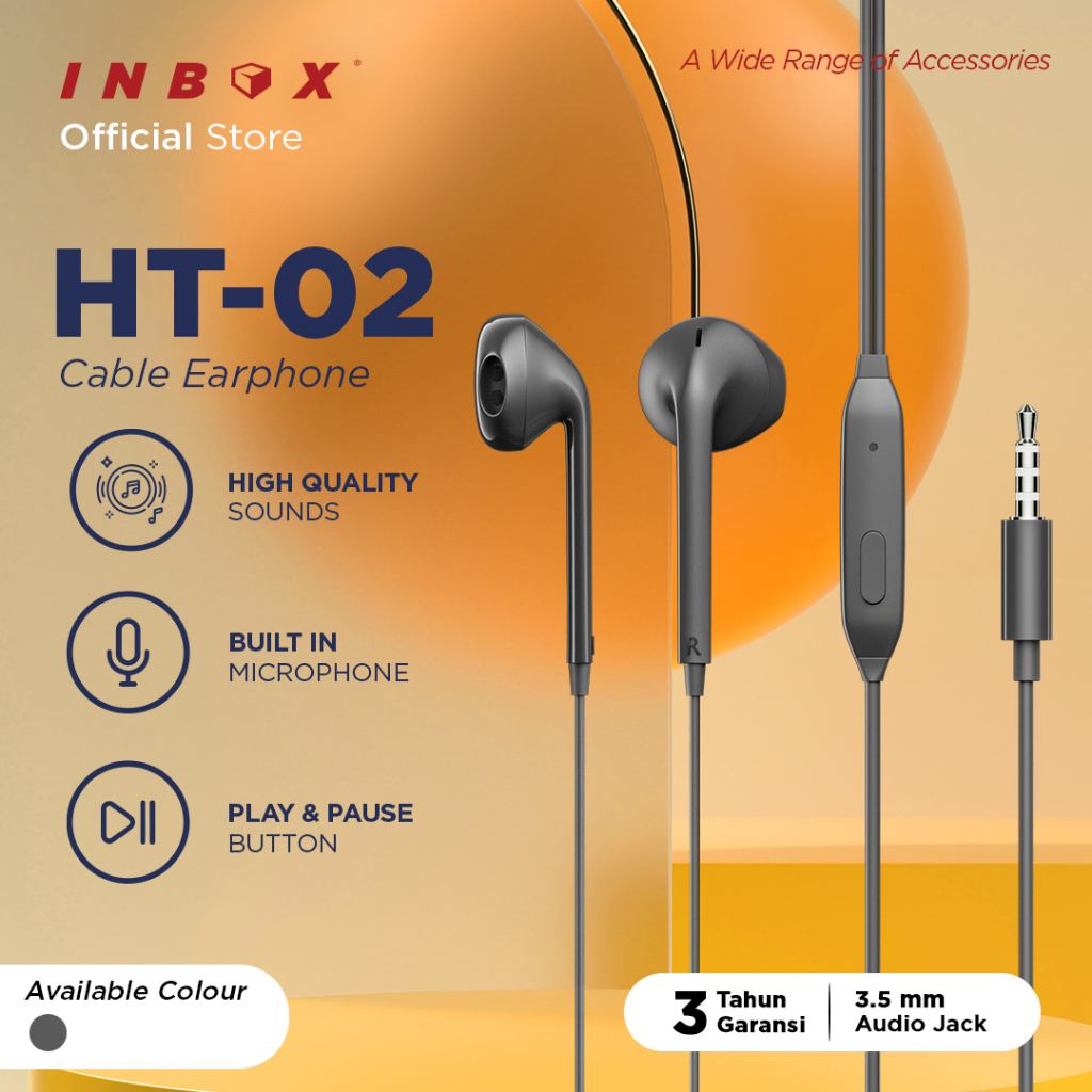 Inbox Earphone Kabel Toples - HT 02