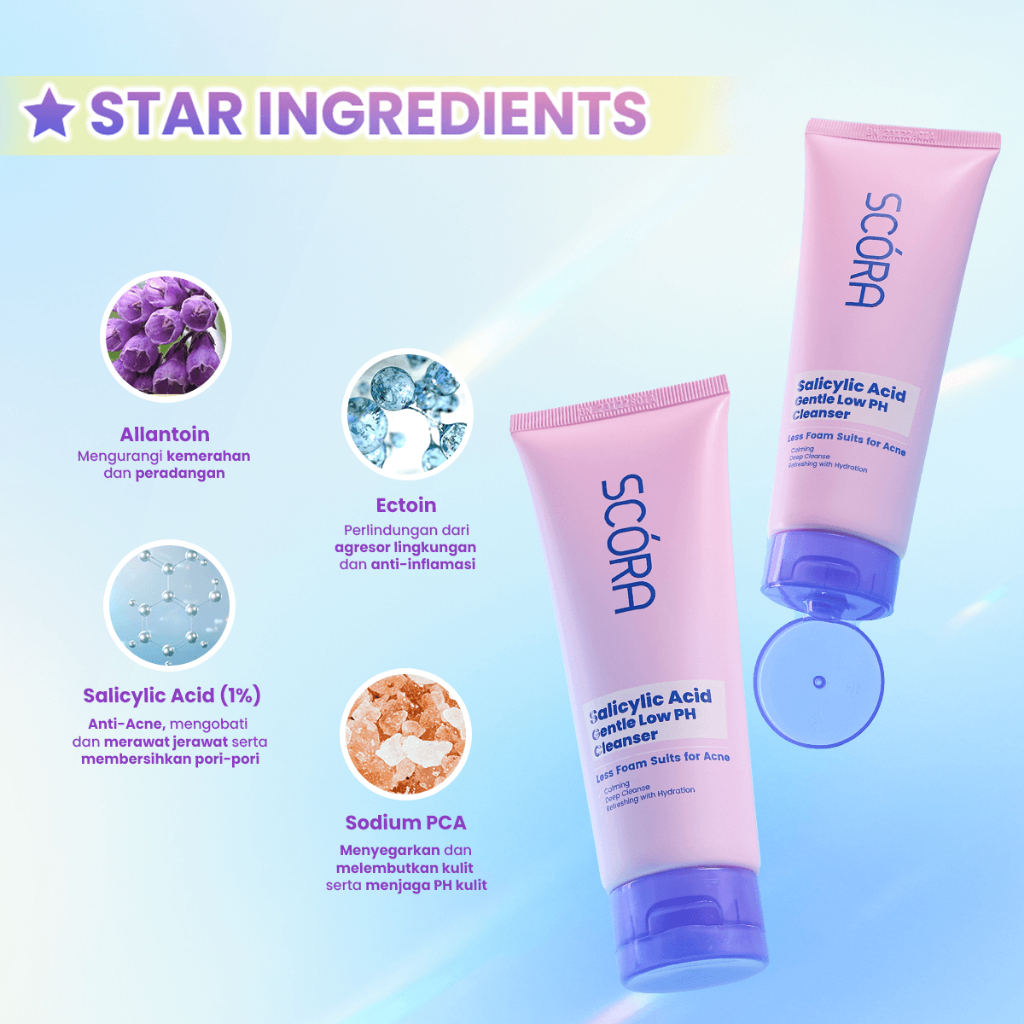 Scora Salicylic Acid Gentle Low pH Cleanser 100ml