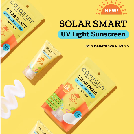 Carasun Solar Smart UV Light Sunscreen SPF50+ PA++++ 30gr Carasun Solar Smart UV Light Sunscreen SPF50+ PA++++ 30gr