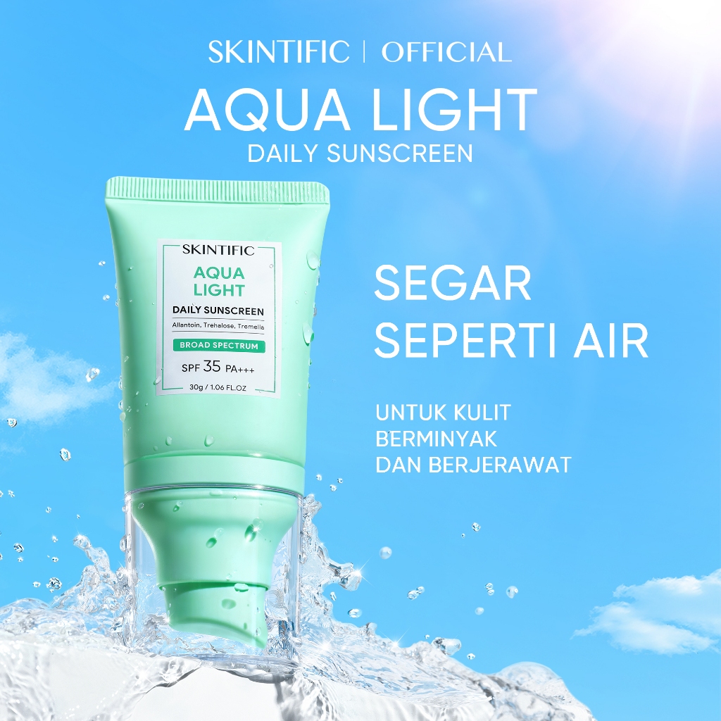 Skintific Aqua Light Daily Sunscreen SPF 35 PA+++ 30gr