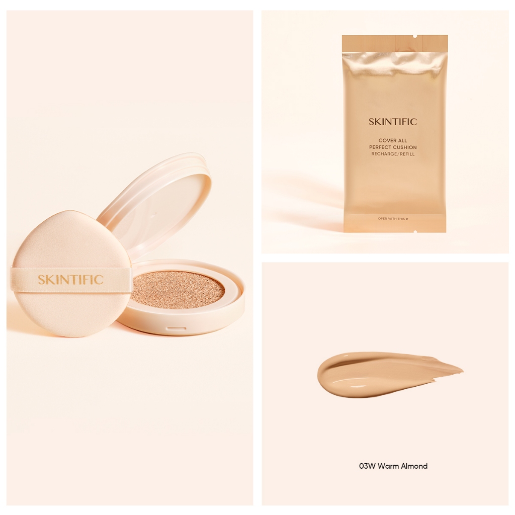 Skintific Cover All Perfect Cushion Refill - 03W Warm Almond