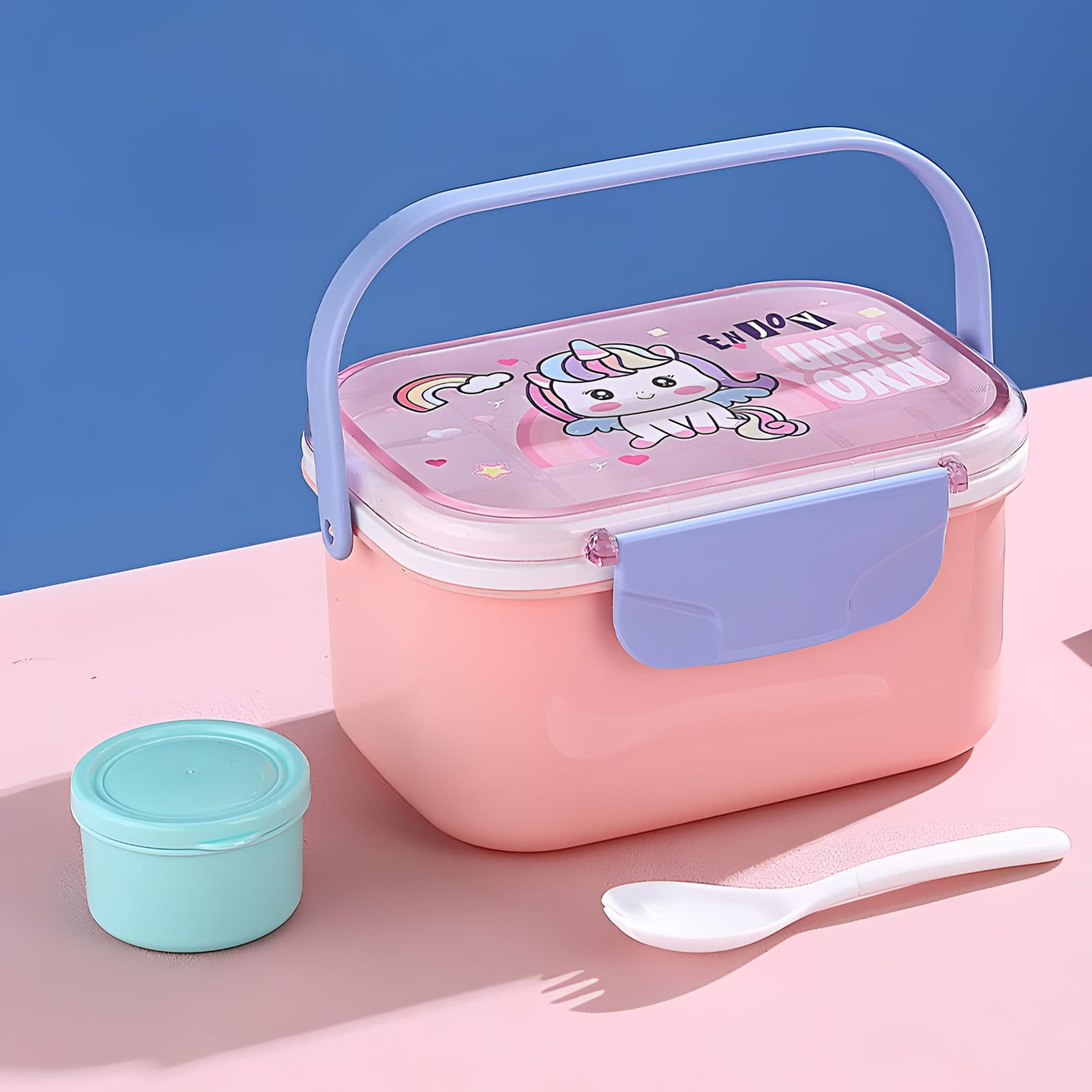 Lunch Box Susun Anak Karakter 2 Sekat 1600ml (Free Sendok + Tempat Kuah) (2572) Lunch Box Susun Anak Karakter 2 Sekat 1600ml (Free Sendok + Tempat Kuah) (2572)