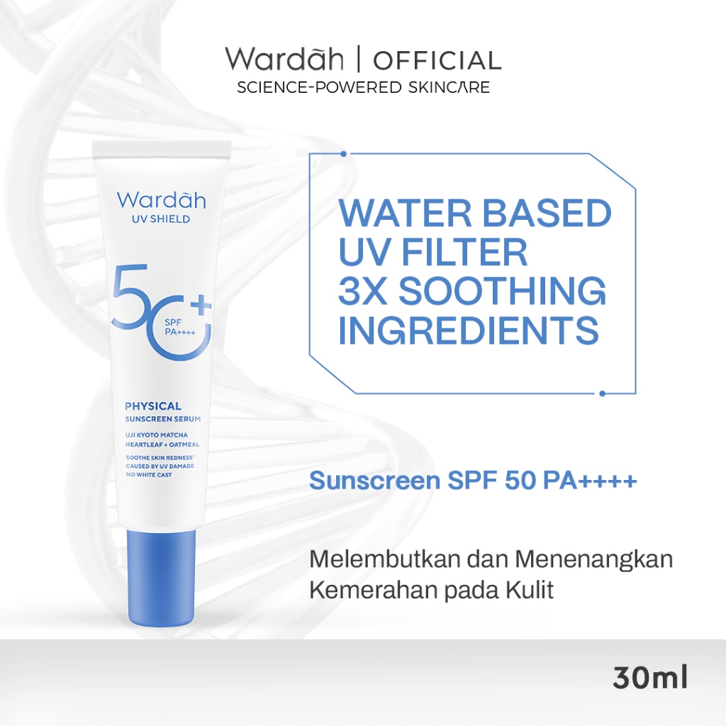 Wardah UV Shield Physical Sunscreen Serum SPF50+ PA++++ 30ml