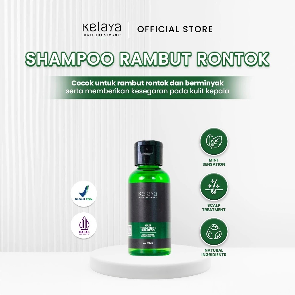 Kelaya Hair Treatment Shampoo 100ml - Minyak Kemiri & Extract Aloe Vera