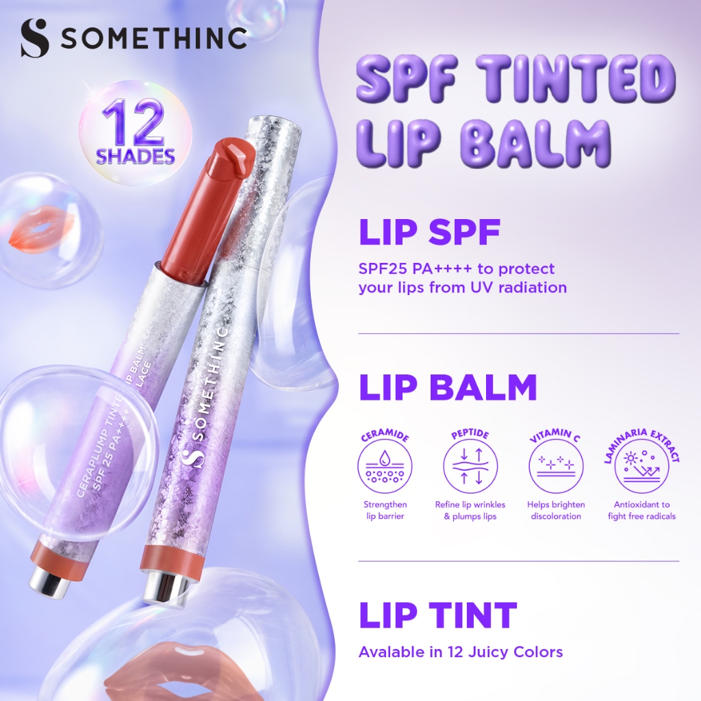 Somethinc Ceraplump Tinted Lip Balm SPF25 PA++++ 2gr - 04 Lace Somethinc Ceraplump Tinted Lip Balm SPF25 PA++++ 2gr - 04 Lace