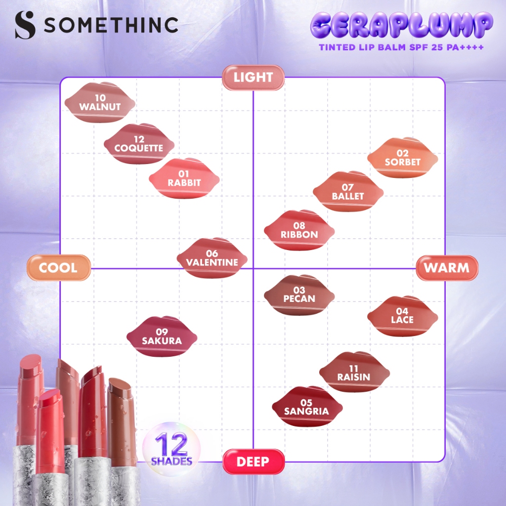 Somethinc Ceraplump Tinted Lip Balm SPF25 PA++++ 2gr - 04 Lace Somethinc Ceraplump Tinted Lip Balm SPF25 PA++++ 2gr - 04 Lace