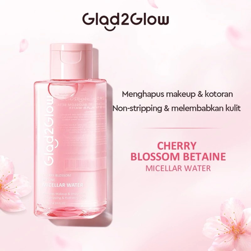 Glad 2 Glow Micellar Water - Cherry Blossom Betaine 130ml