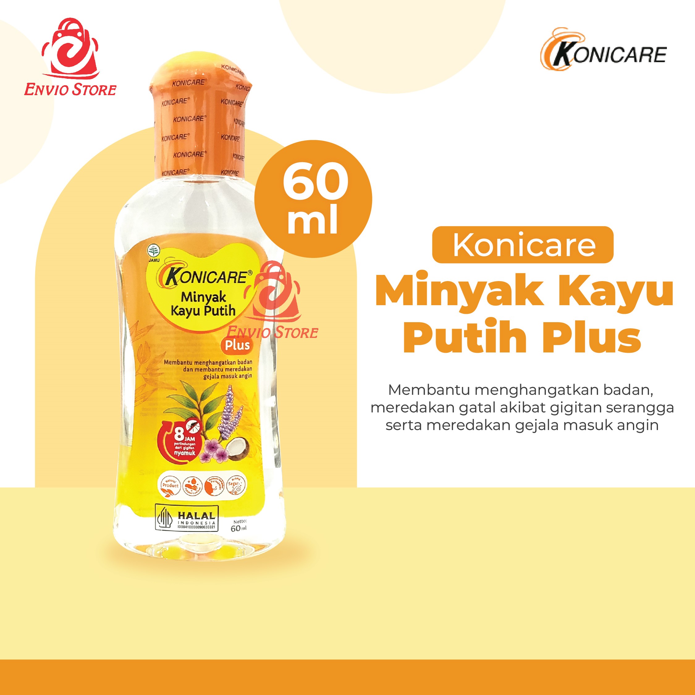 Konicare Minyak Kayu Putih Plus - 60ml Konicare Minyak Kayu Putih Plus - 60ml