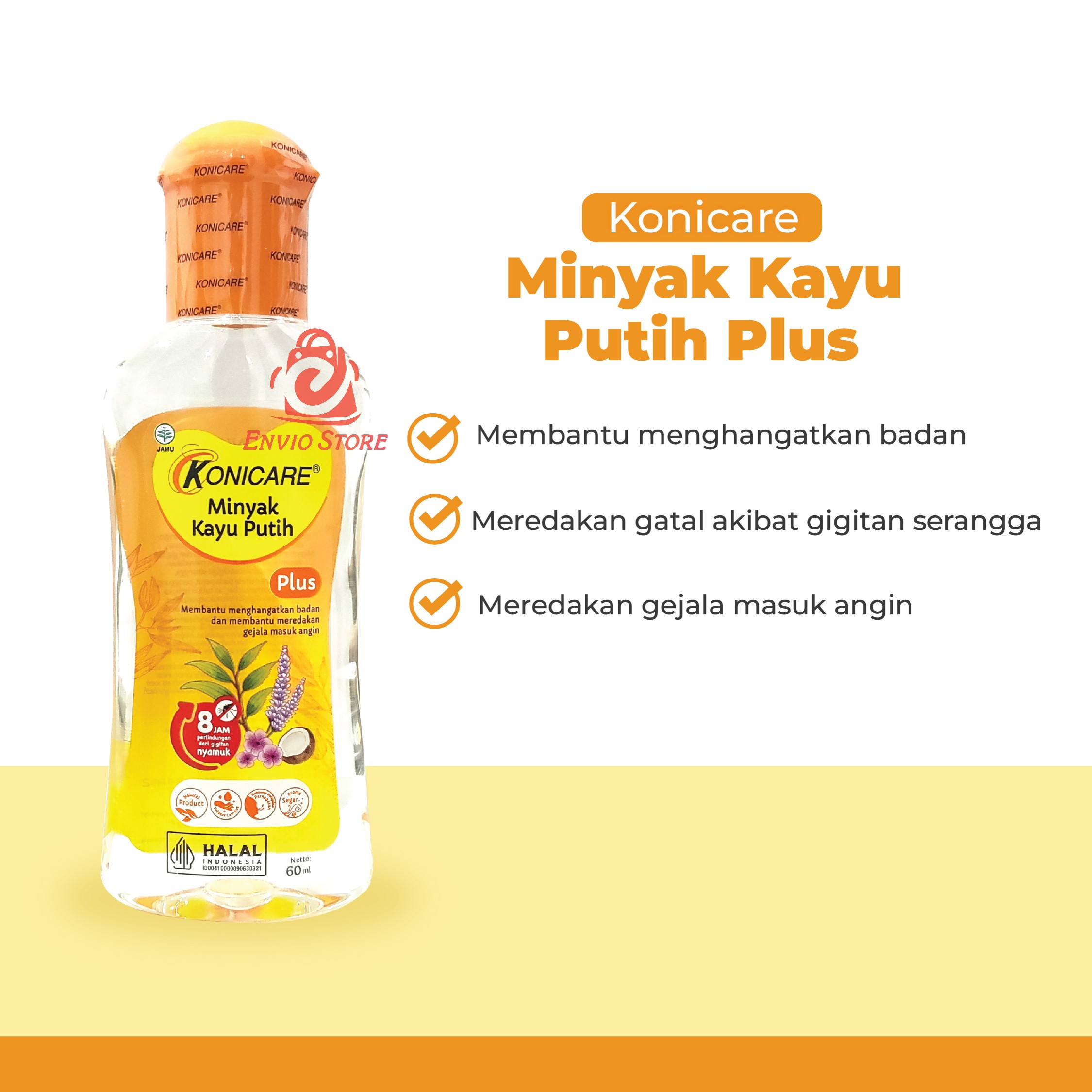 Konicare Minyak Kayu Putih Plus - 60ml Konicare Minyak Kayu Putih Plus - 60ml