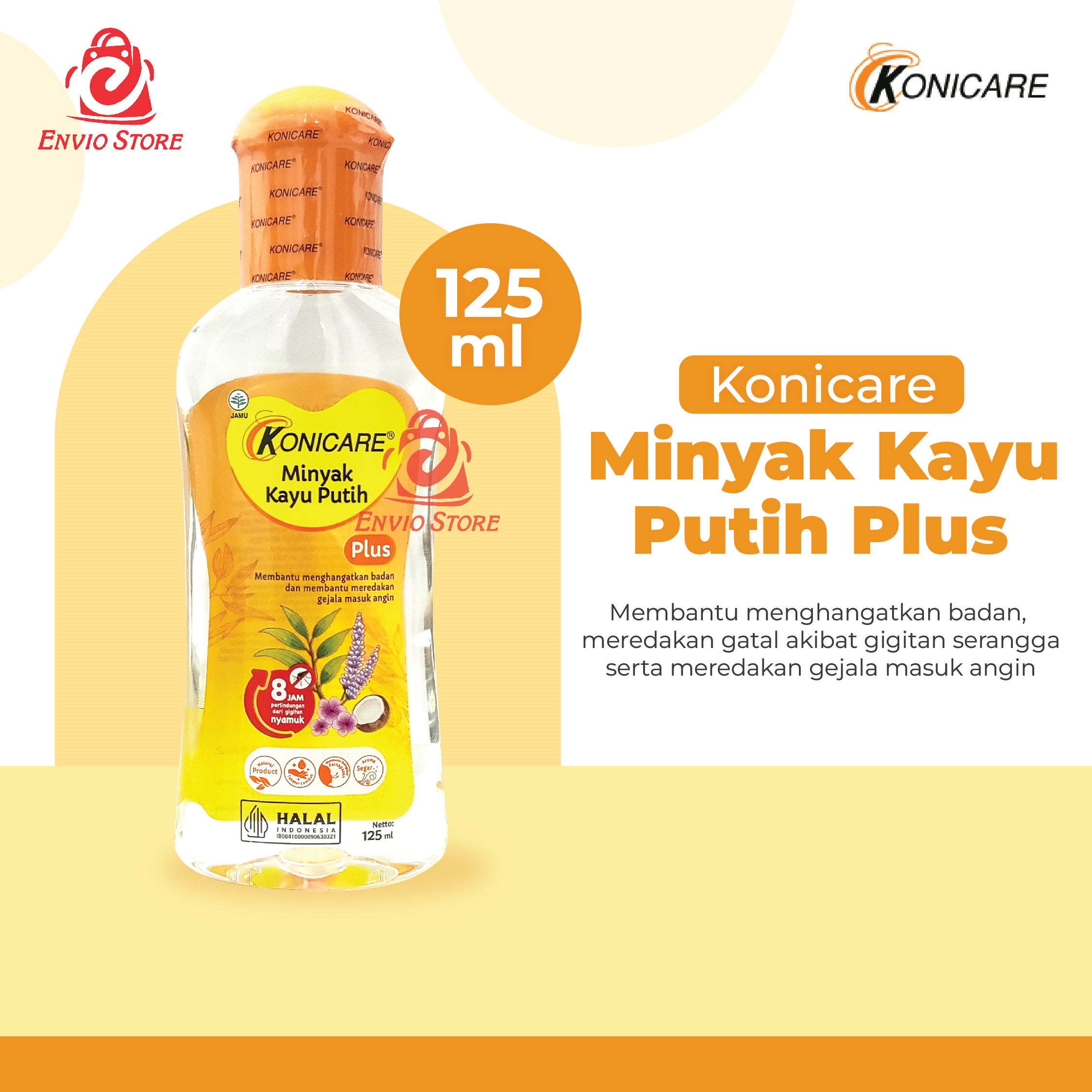 Konicare Minyak Kayu Putih Plus - 125ml Konicare Minyak Kayu Putih Plus - 125ml