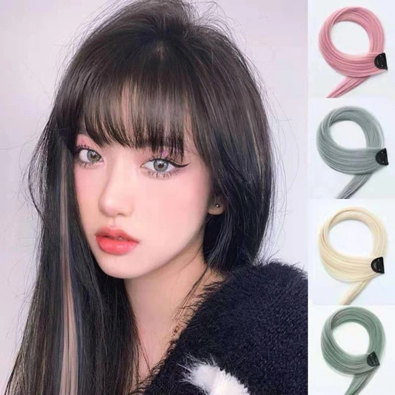 Wig Rambut Sambung Warna 55cm - Hairclip Rambut Palsu Extension Wig Rambut Sambung Warna 55cm - Hairclip Rambut Palsu Extension