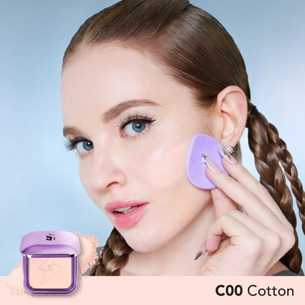 Somethinc Copy Paste Coverblur Powder Foundation 12gr - C00 Cotton Somethinc Copy Paste Coverblur Powder Foundation 12gr - C00 Cotton