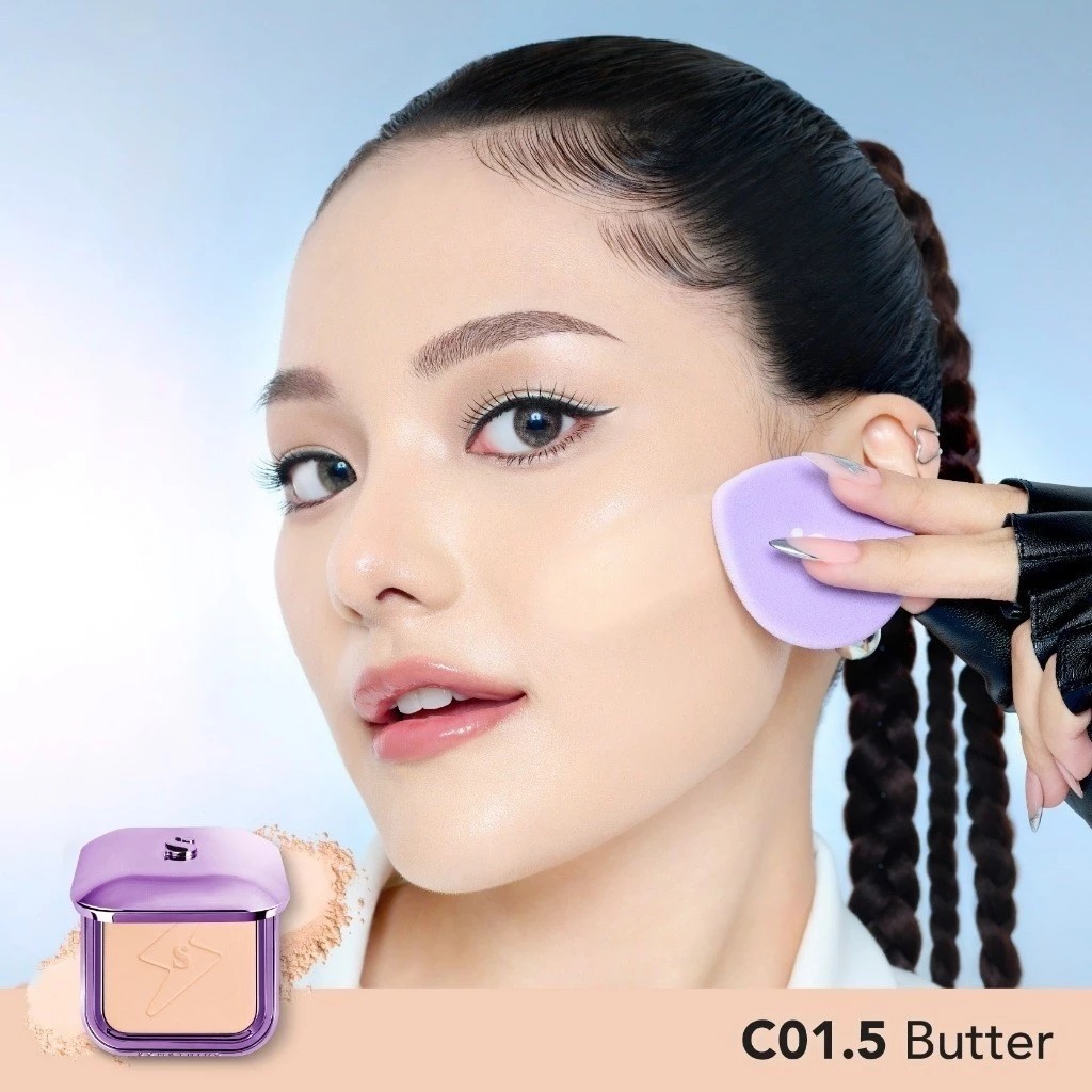 Somethinc Copy Paste Coverblur Powder Foundation 12gr - C01.5 Butter Somethinc Copy Paste Coverblur Powder Foundation 12gr - C01.5 Butter