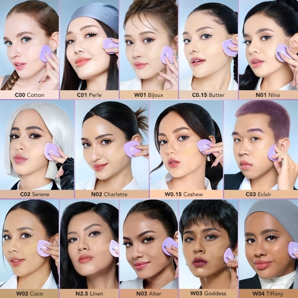 Somethinc Copy Paste Coverblur Powder Foundation 12gr - C01.5 Butter Somethinc Copy Paste Coverblur Powder Foundation 12gr - C01.5 Butter