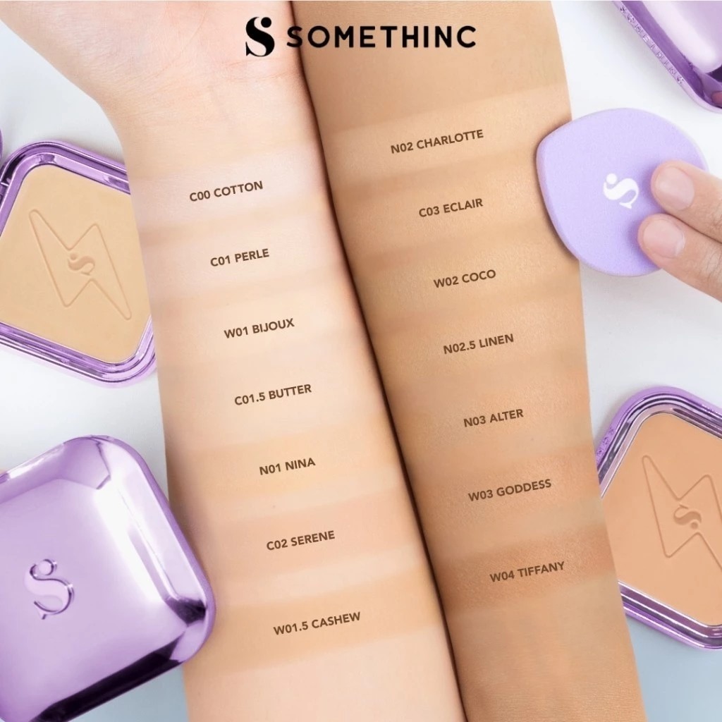 Somethinc Copy Paste Coverblur Powder Foundation 12gr - C01.5 Butter Somethinc Copy Paste Coverblur Powder Foundation 12gr - C01.5 Butter
