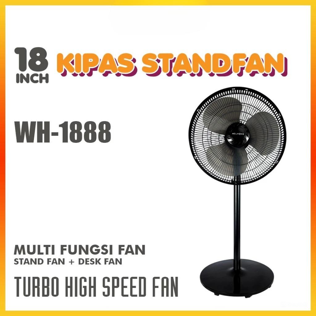 Welhome Kipas Angin Berdiri WH-1888 50Watt Welhome Kipas Angin Berdiri WH-1888 50Watt
