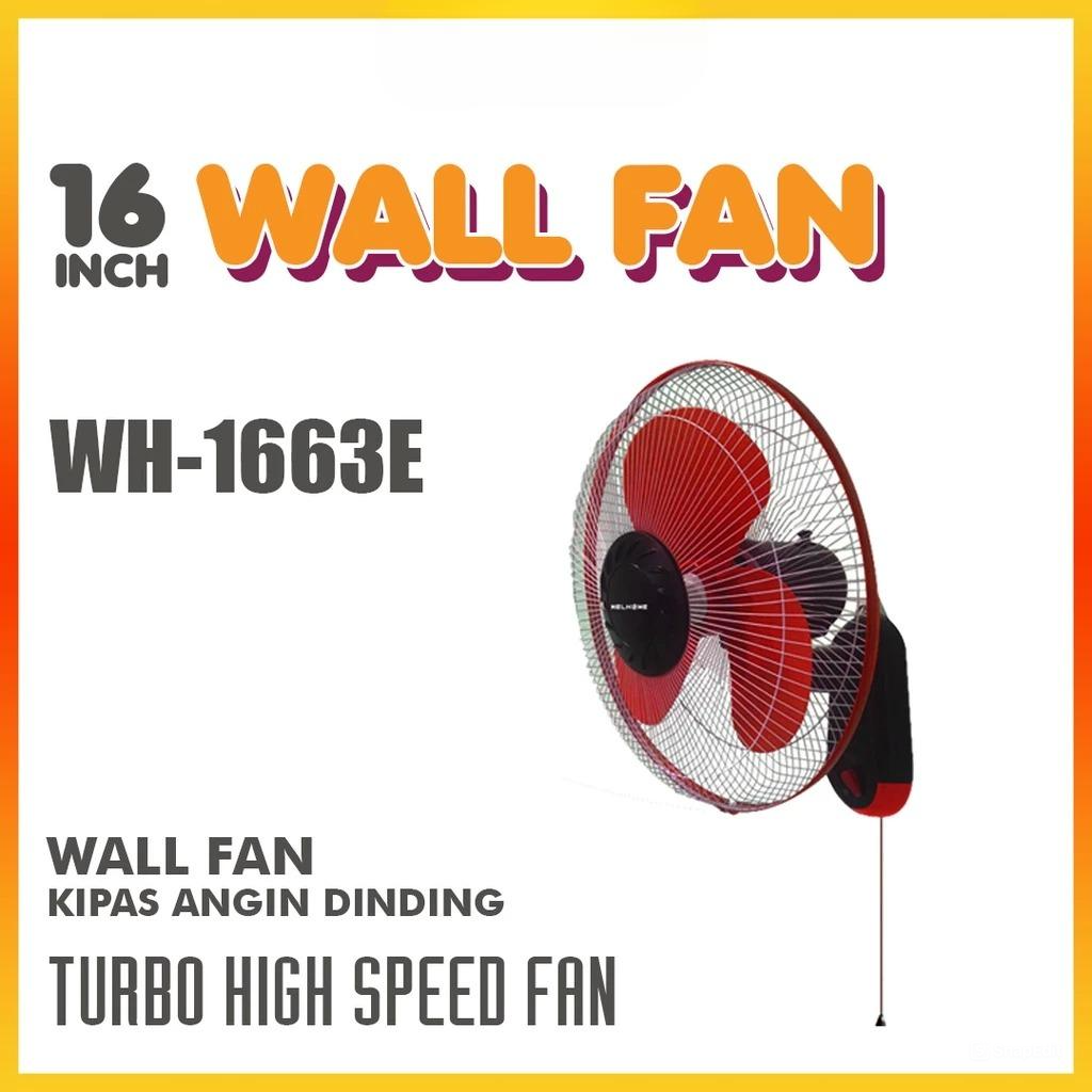 Welhome Kipas Angin Dinding WH-1663E 50Watt Welhome Kipas Angin Dinding WH-1663E 50Watt
